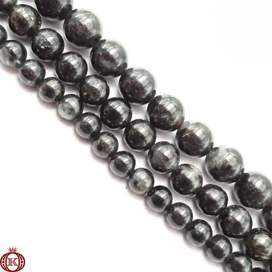 Arfvedsonite Beads Smooth Round