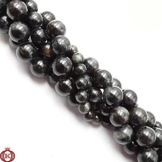 Arfvedsonite Beads Smooth Round