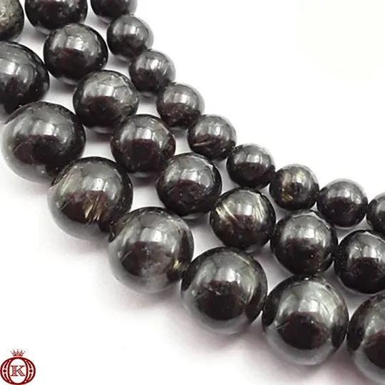 Arfvedsonite Beads Smooth Round