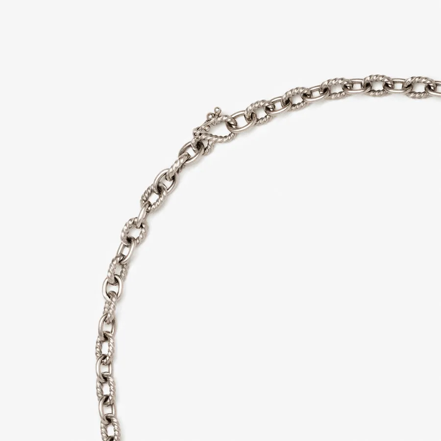 Ashley Alternating Twist Chain Necklace in 18K Alpine Gold
