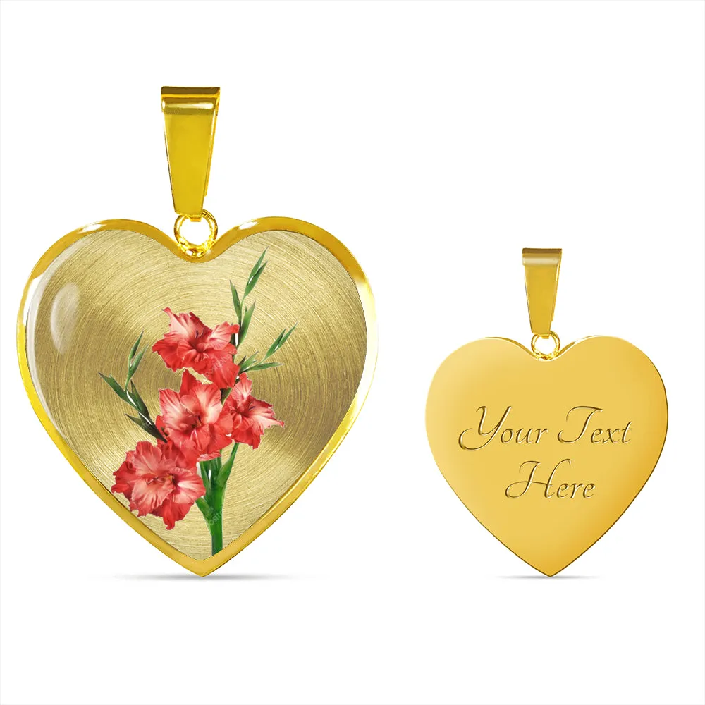 August Birth Flower, Gladiolus Necklace (DO NOT USE)