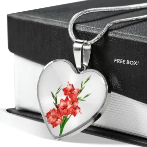 August Birth Flower, Gladiolus Necklace (DO NOT USE)