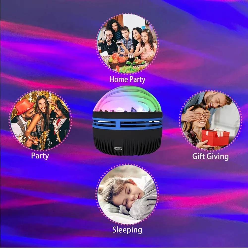 Aurora Starry Galaxy Dreams Northern Glow Night Light Projector LED Starry Sky Atmosphere Lighting Gift Bedside Nightlight Lamp