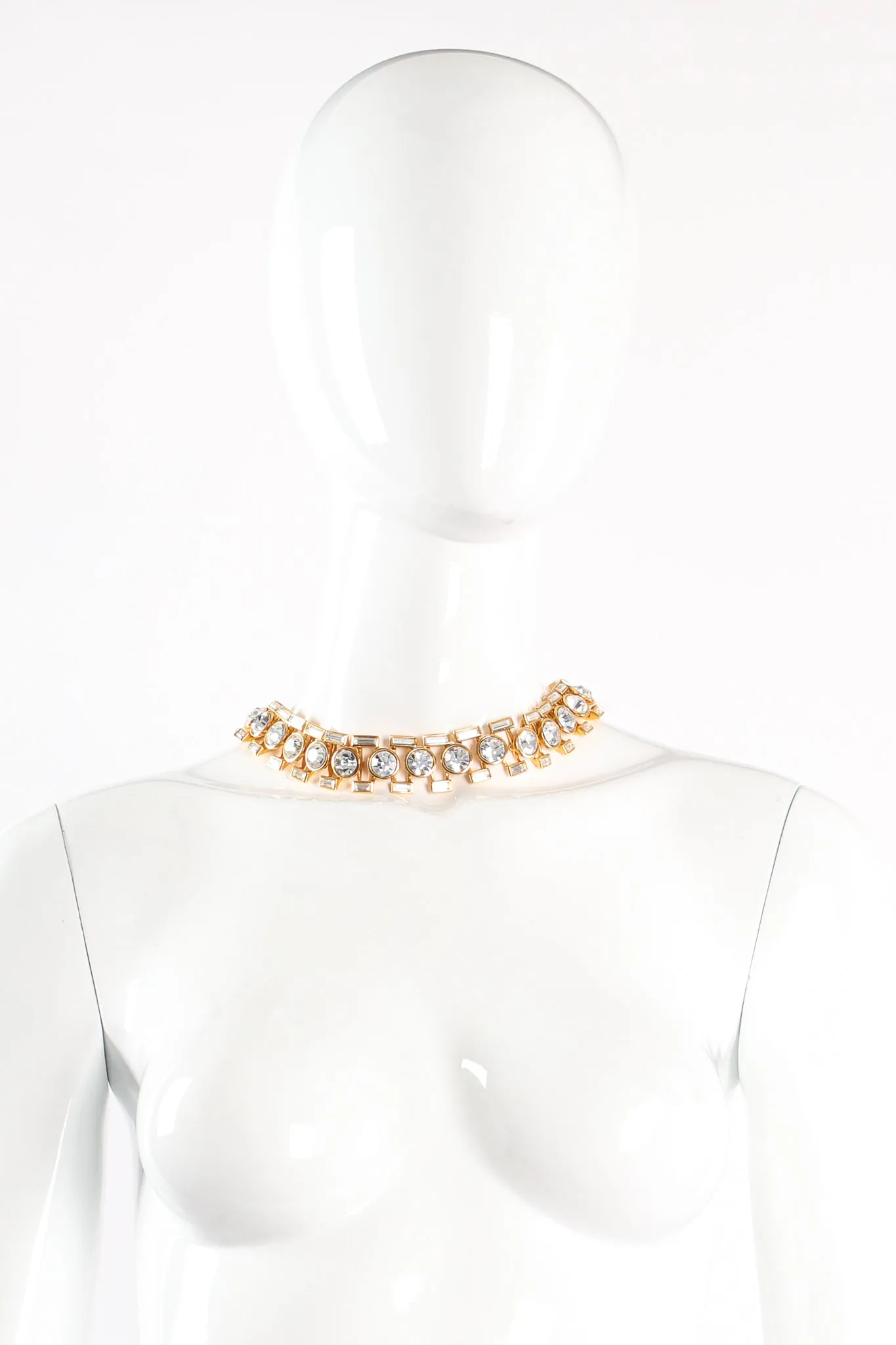 Baguette Framed Crystal Collar