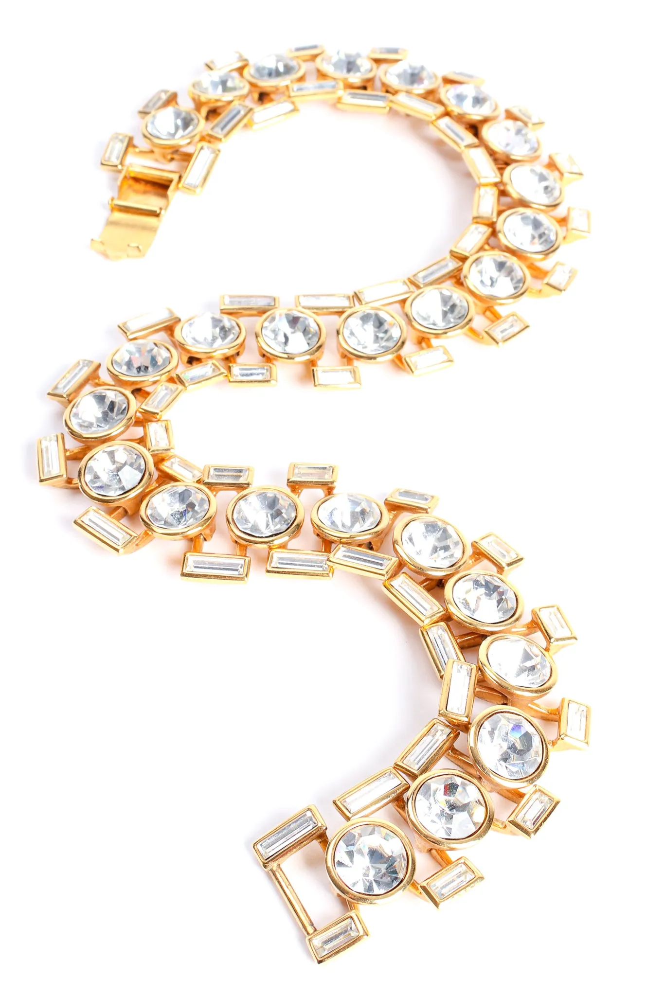 Baguette Framed Crystal Collar