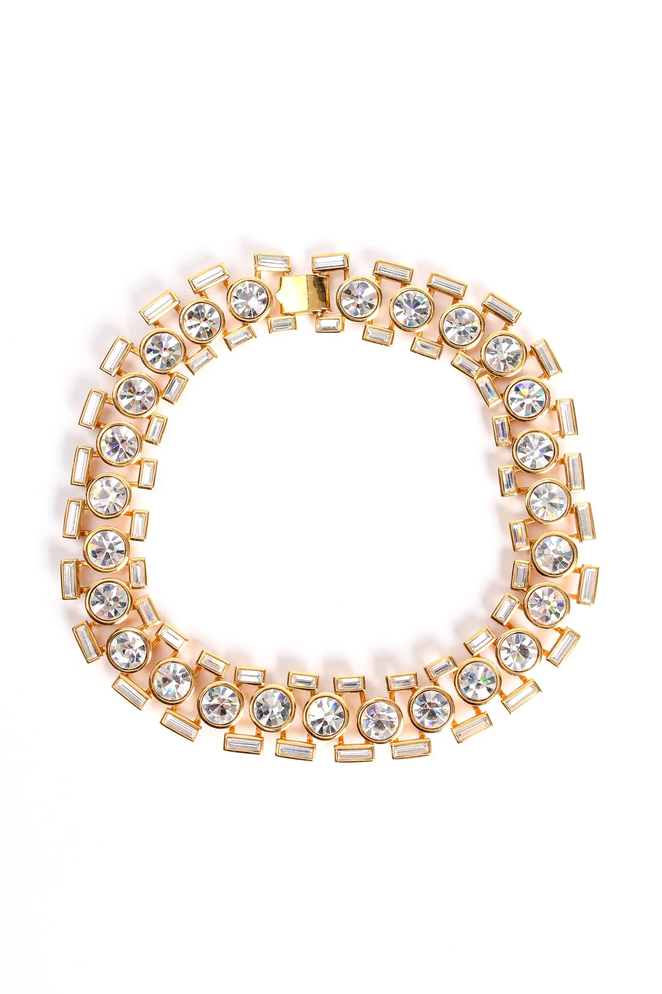 Baguette Framed Crystal Collar