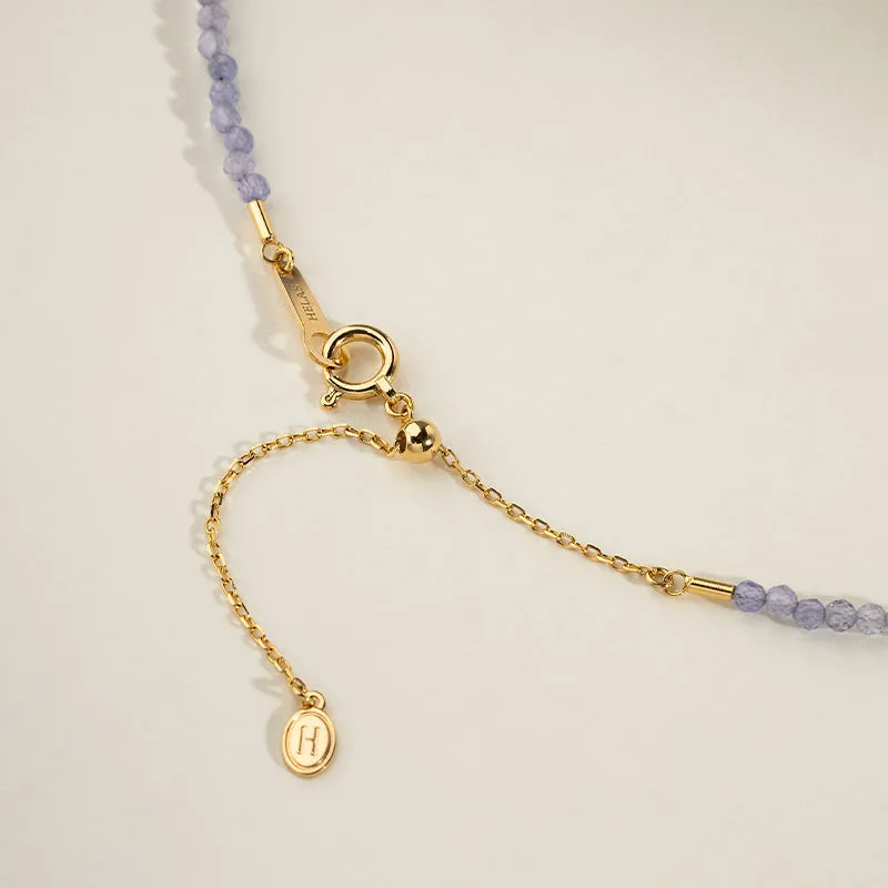 Baroque Pearl 18K Tanzanite Unique Design Necklace