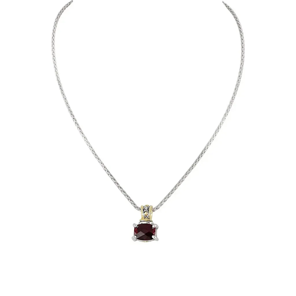 Beijos Cor - Barrel Cut Pendant Necklace