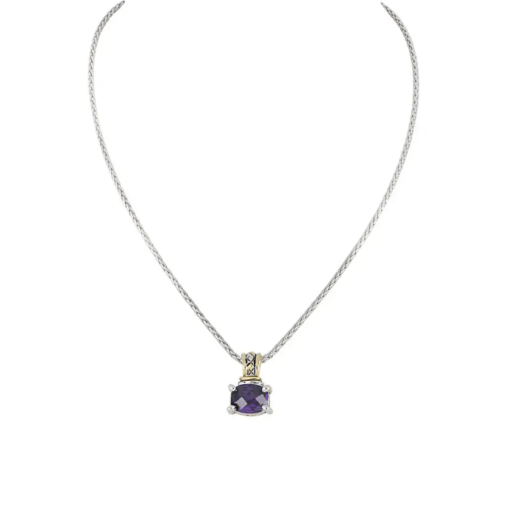Beijos Cor - Barrel Cut Pendant Necklace