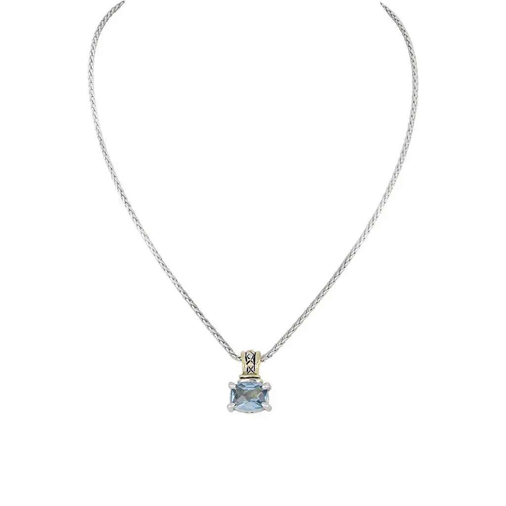 Beijos Cor - Barrel Cut Pendant Necklace