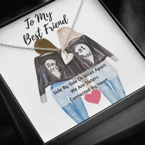 Best Friend Hearts Necklace- We Are Sisters