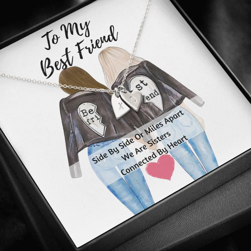 Best Friend Hearts Necklace- We Are Sisters
