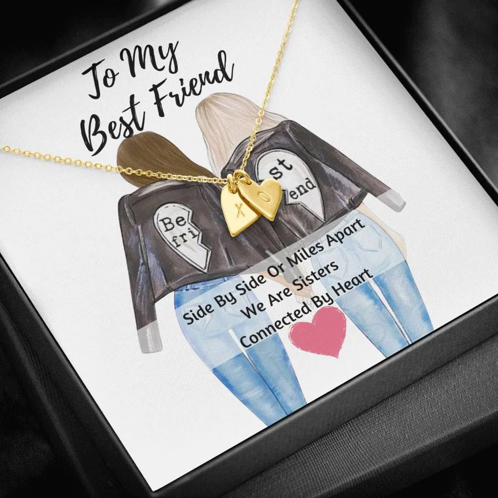 Best Friend Hearts Necklace- We Are Sisters
