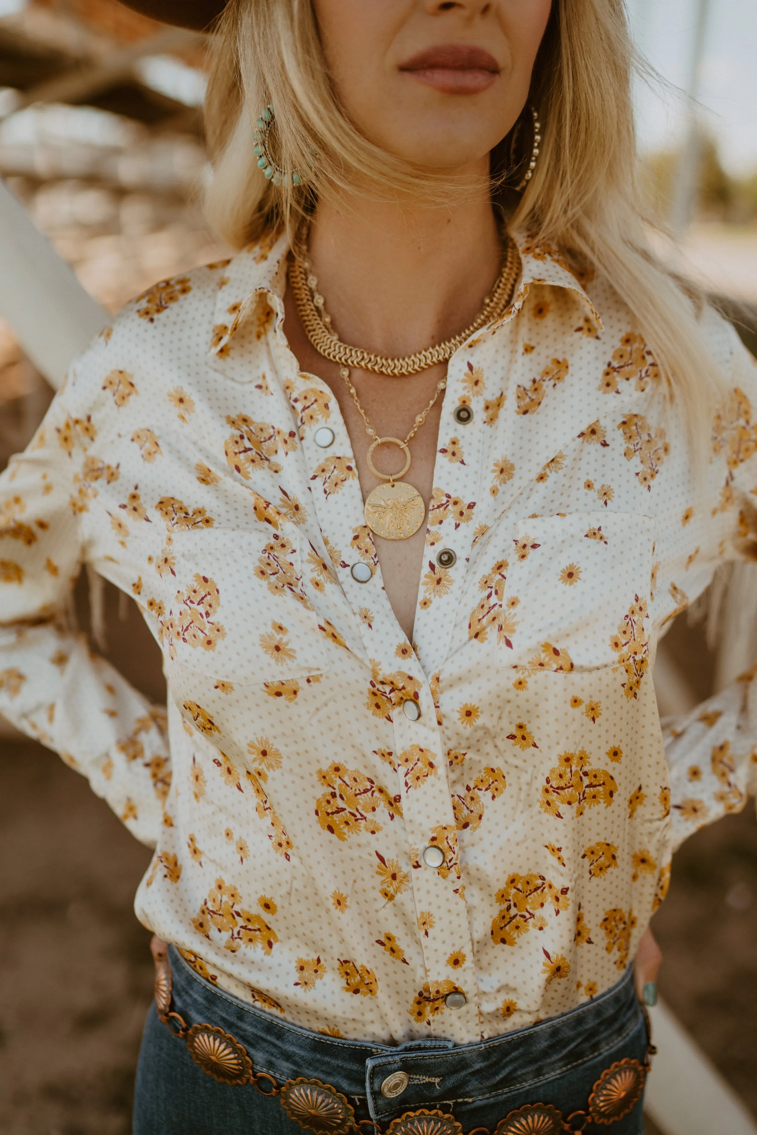 Big Gold Bee Necklace | #2