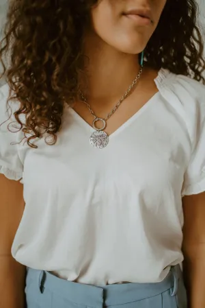 Big Silver Bee Necklace | #2 - FINAL SALE