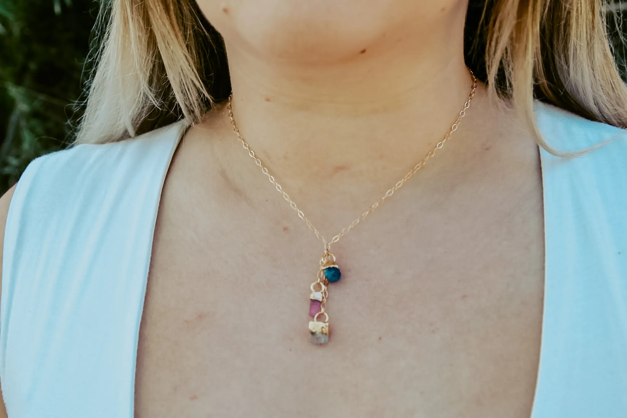 Birthstone Cascade Necklace