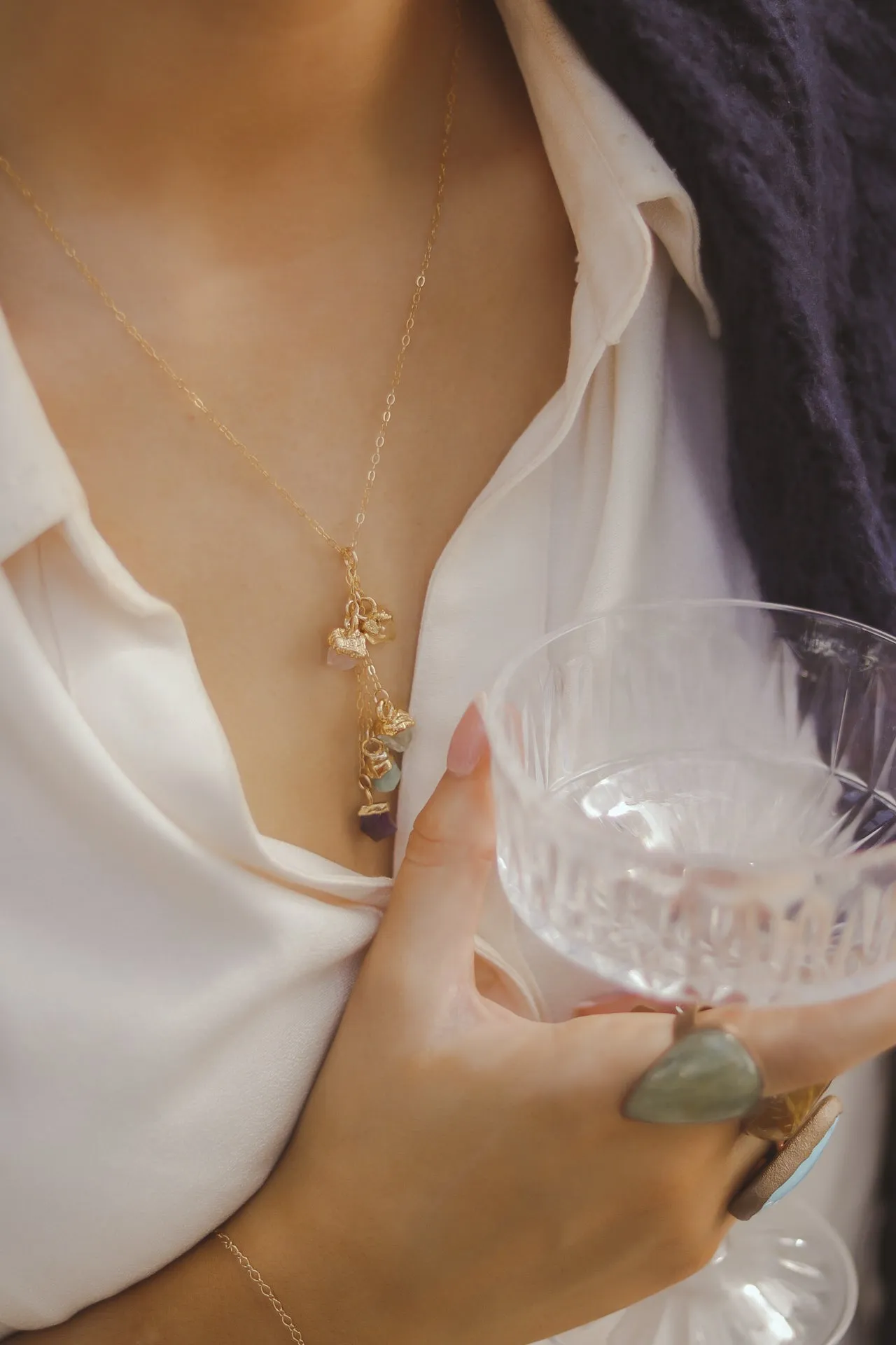 Birthstone Cascade Necklace