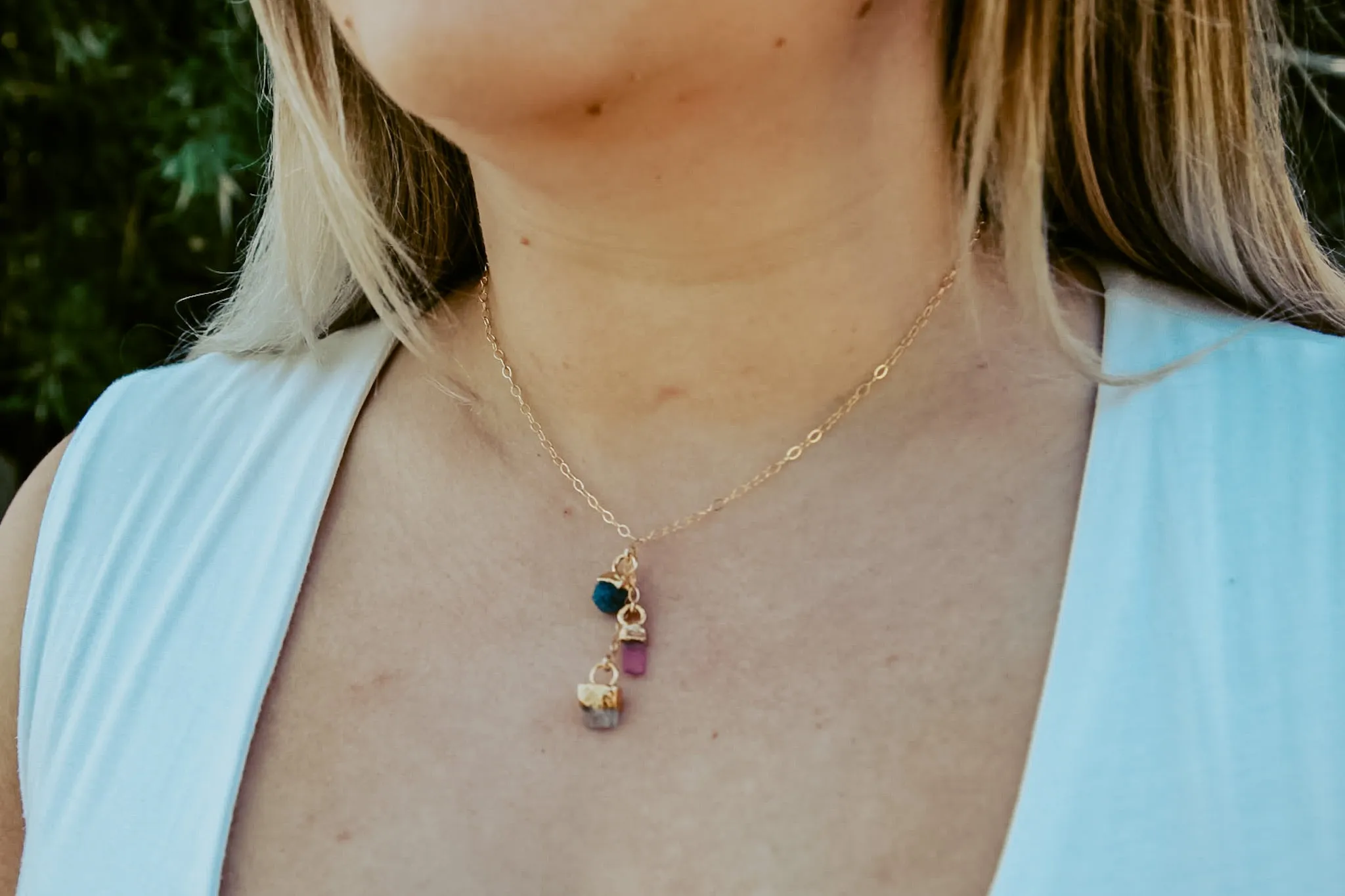 Birthstone Cascade Necklace