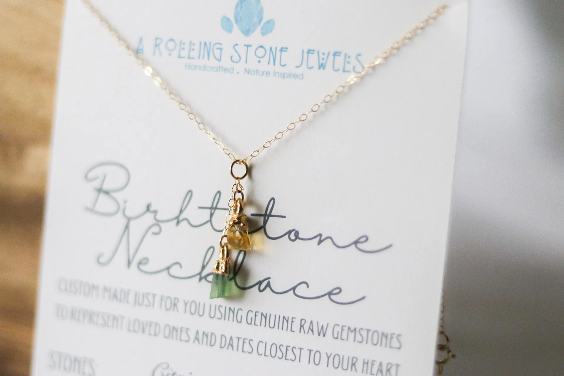 Birthstone Cascade Necklace