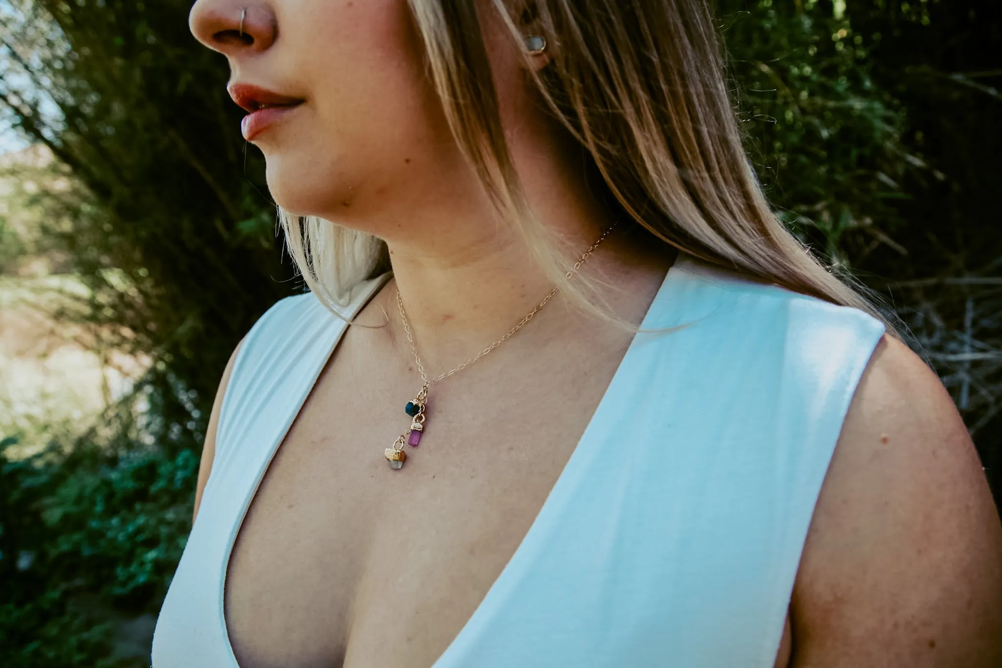 Birthstone Cascade Necklace