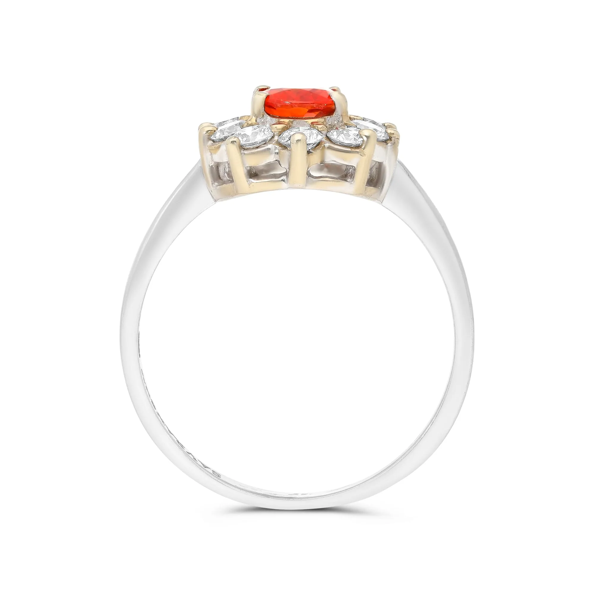 Birthstone Sapphire Flower Shaped Ring - 1.27 Carat