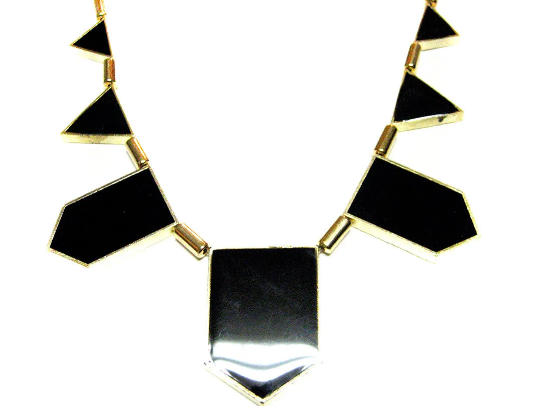 Black Geometric Necklace