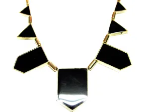 Black Geometric Necklace