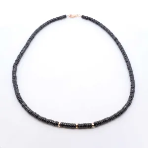 Black Onyx & Gold Necklace