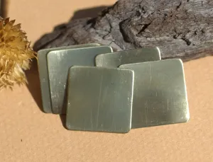 Brass 22g 20mm Square Blank Cutout for Metalworking Stamping Texturing