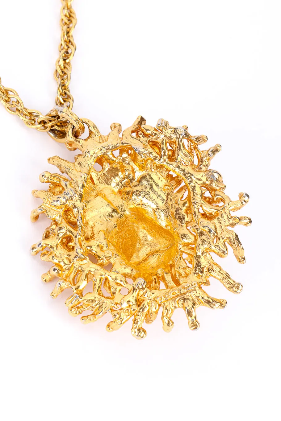 Brutalist Lion Head Necklace