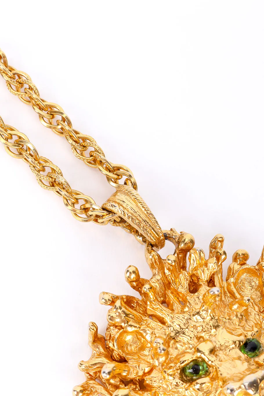 Brutalist Lion Head Necklace