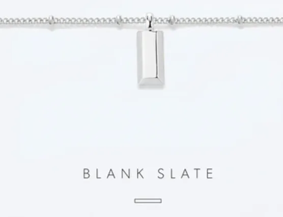 Bryan Anthony's Blank Slate Dogtag Necklace