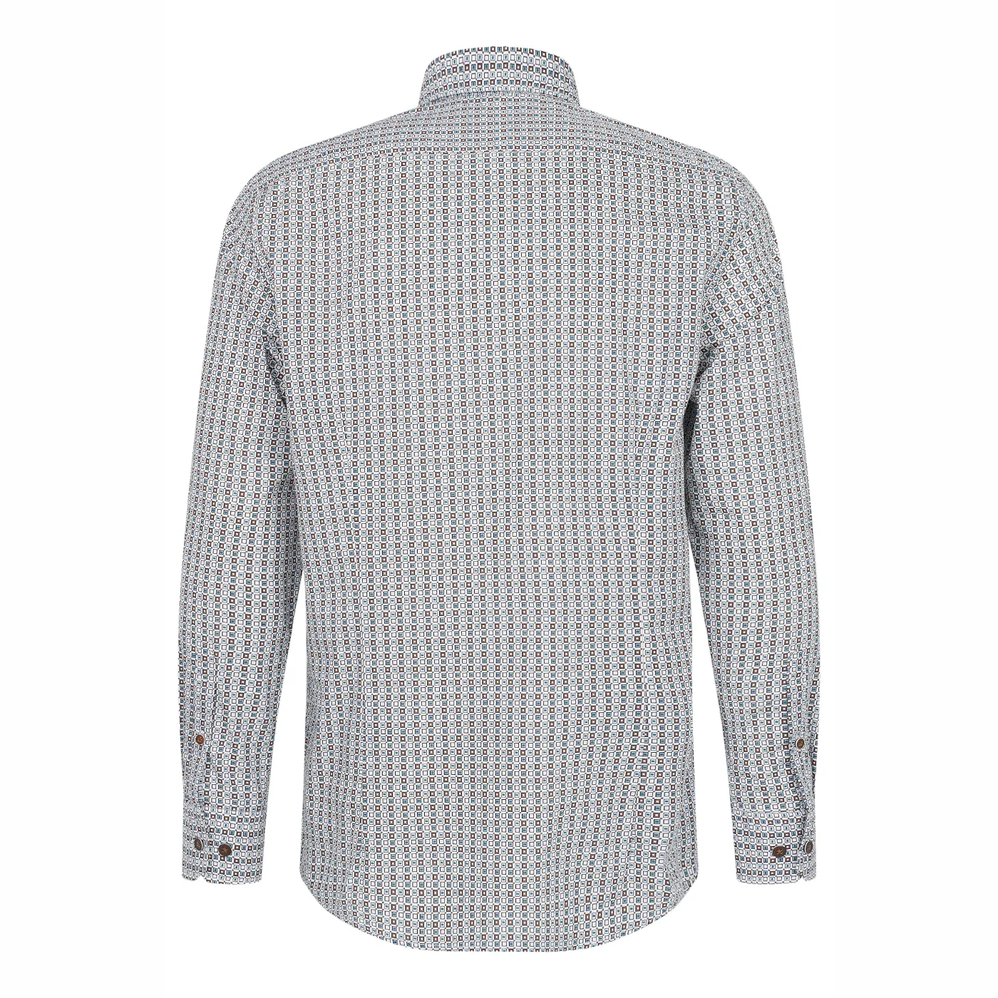 Bugatti Square Print L/S Shirt