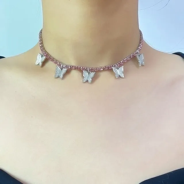 Butterfly Choker Necklace