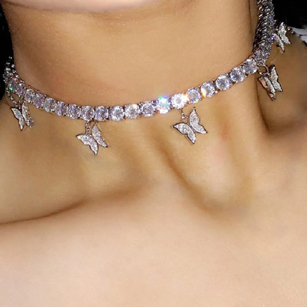 Butterfly Choker Necklace