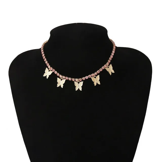 Butterfly Choker Necklace