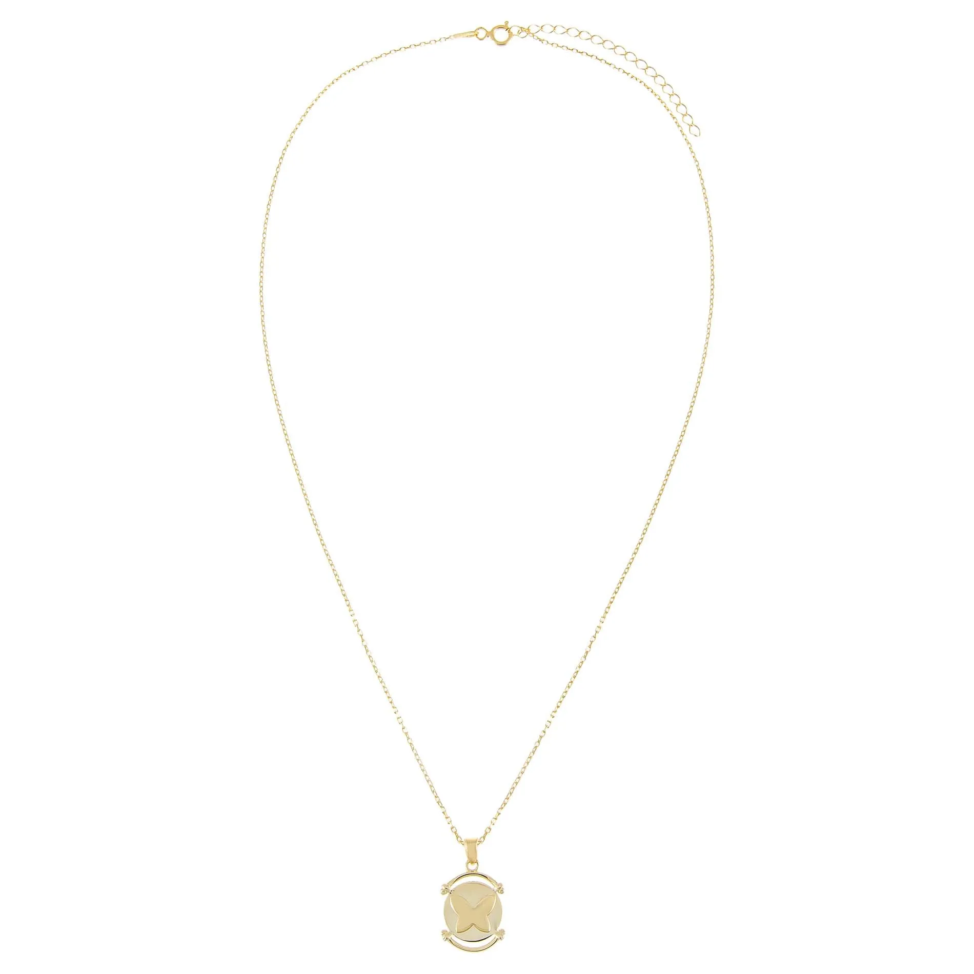 Butterfly Coin Necklace