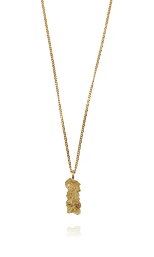 Carved In The Rock Petit Gold Necklace