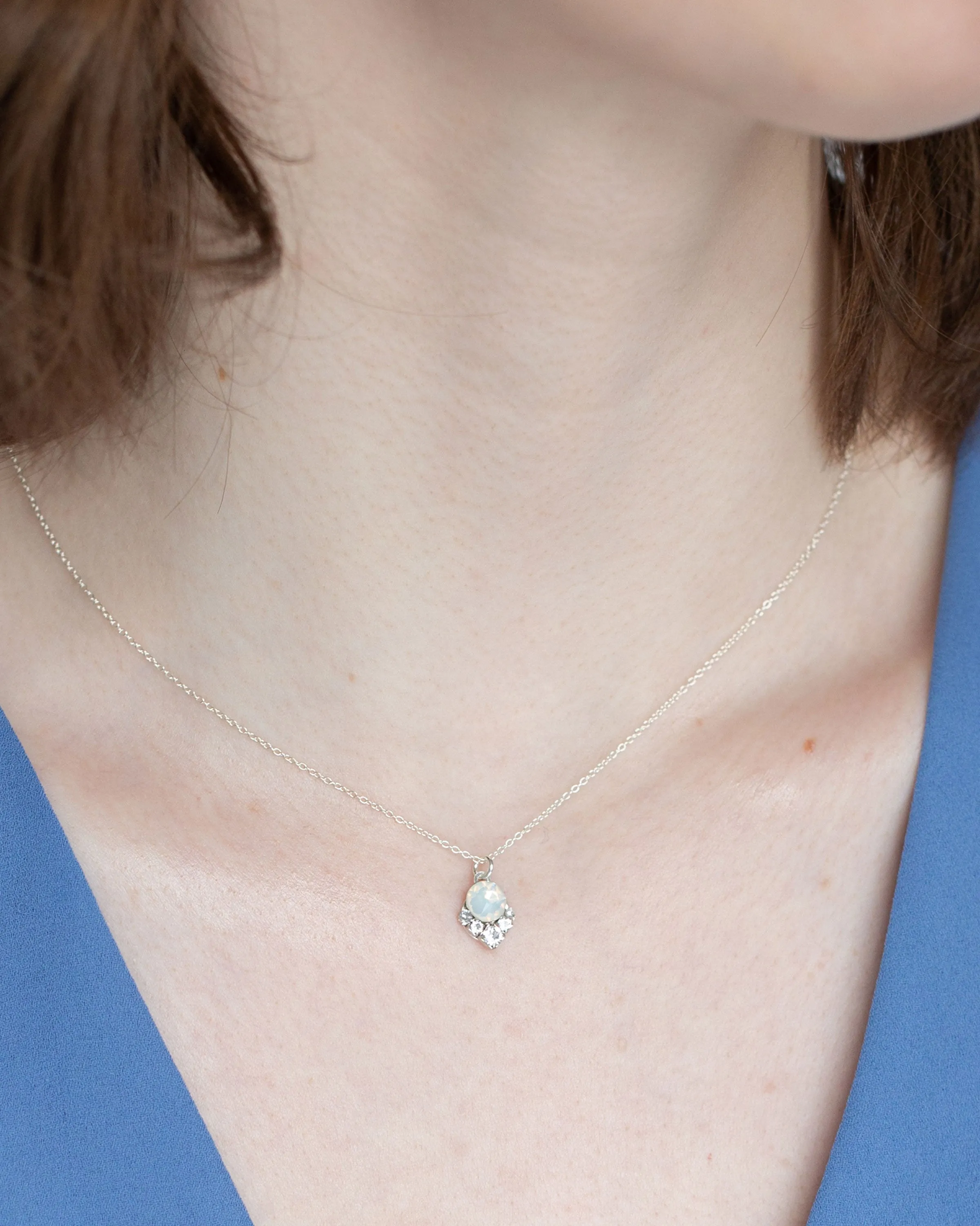 Celestial Crystal Drop Necklace