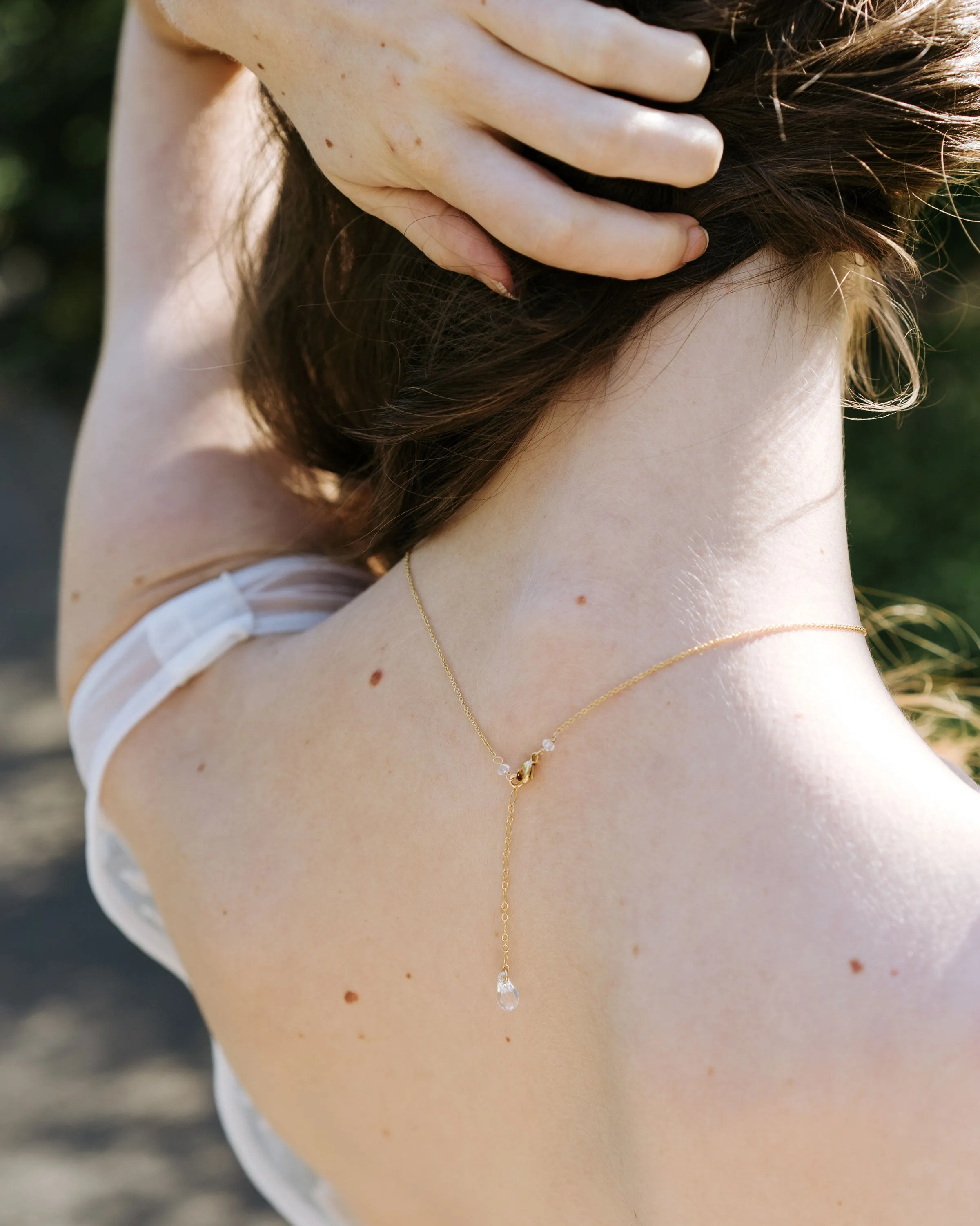Celestial Crystal Drop Necklace