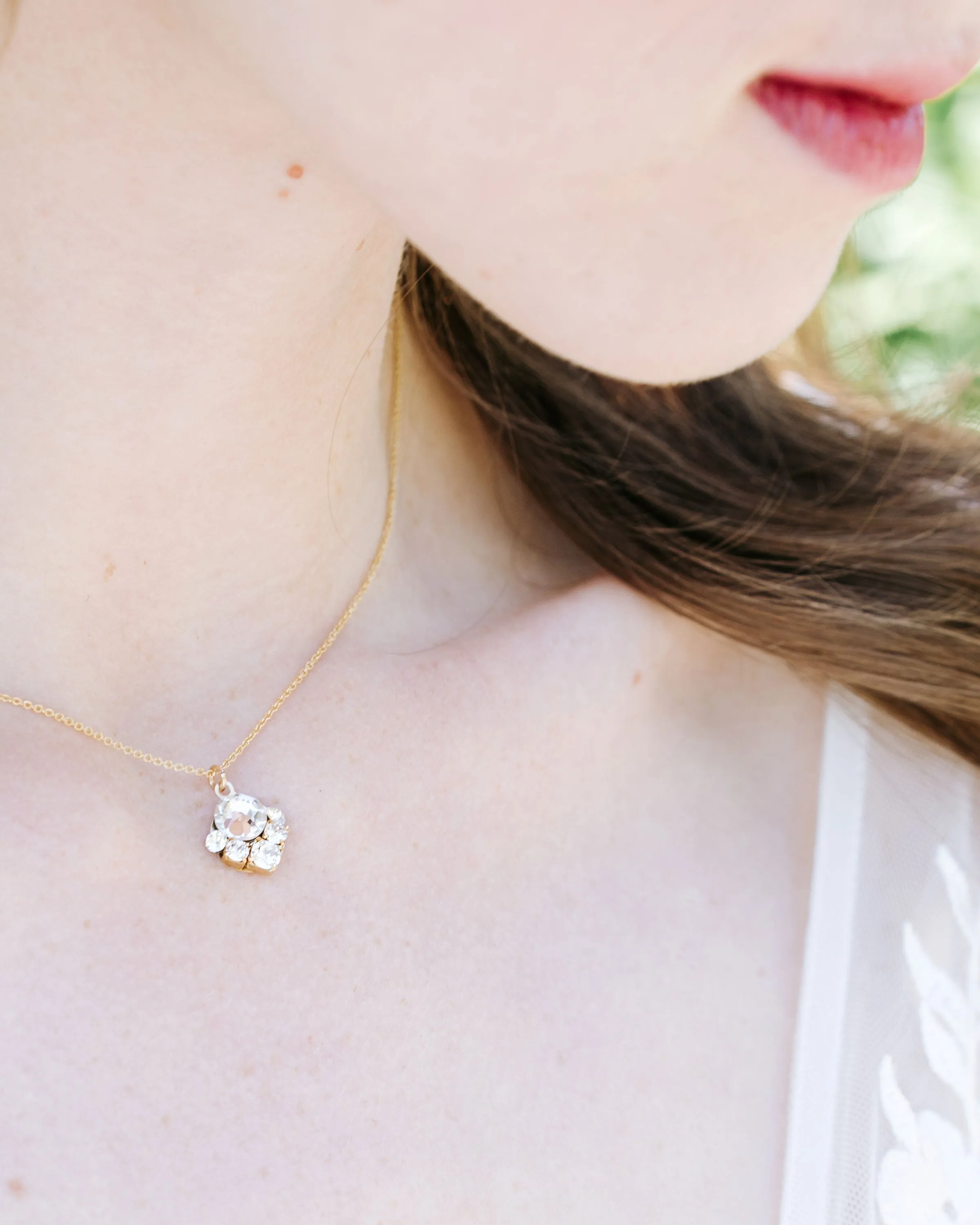 Celestial Crystal Drop Necklace
