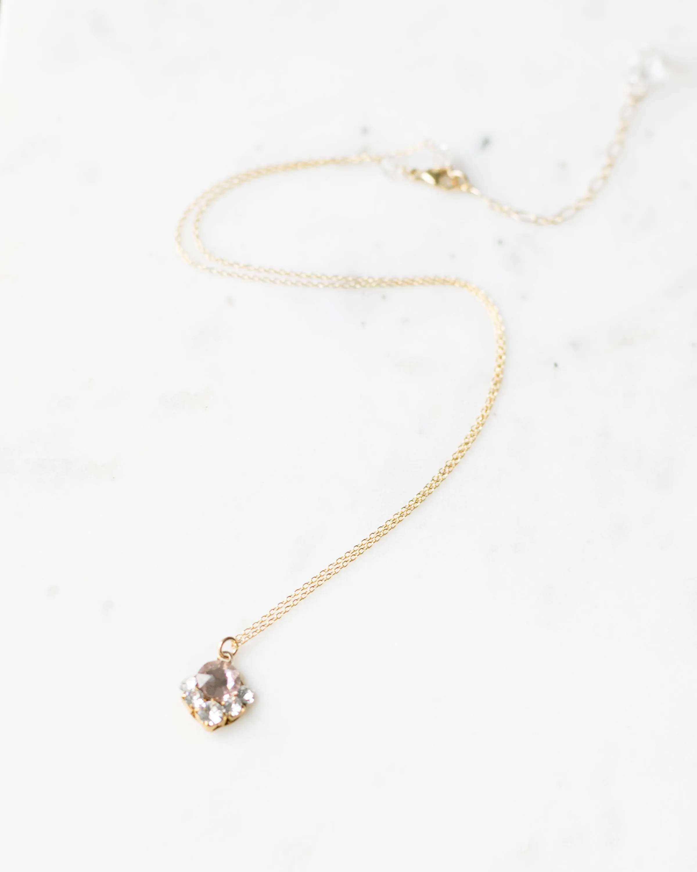 Celestial Crystal Drop Necklace