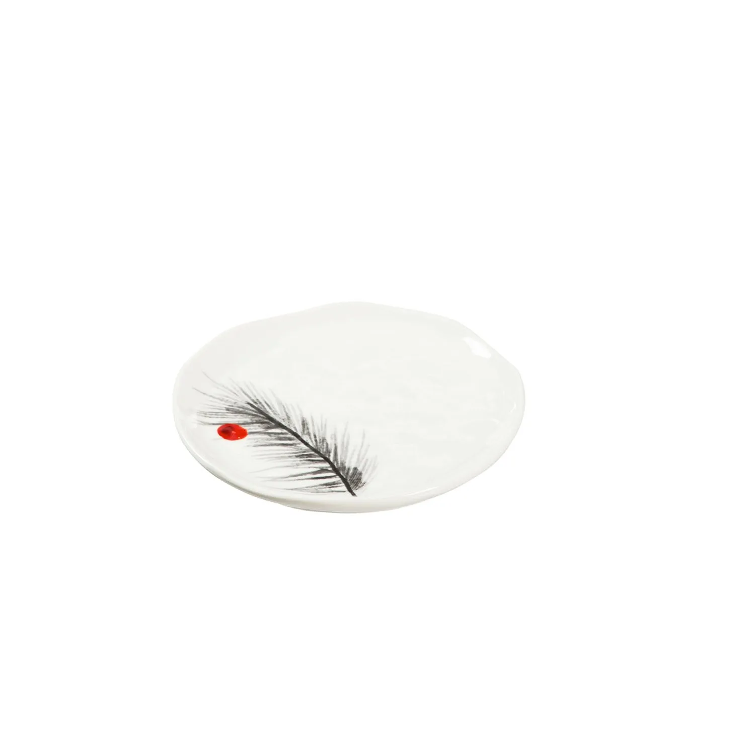 Ceramic, 6'' Appetizer Plate, Yuletide, Set of 4,3tsh7724