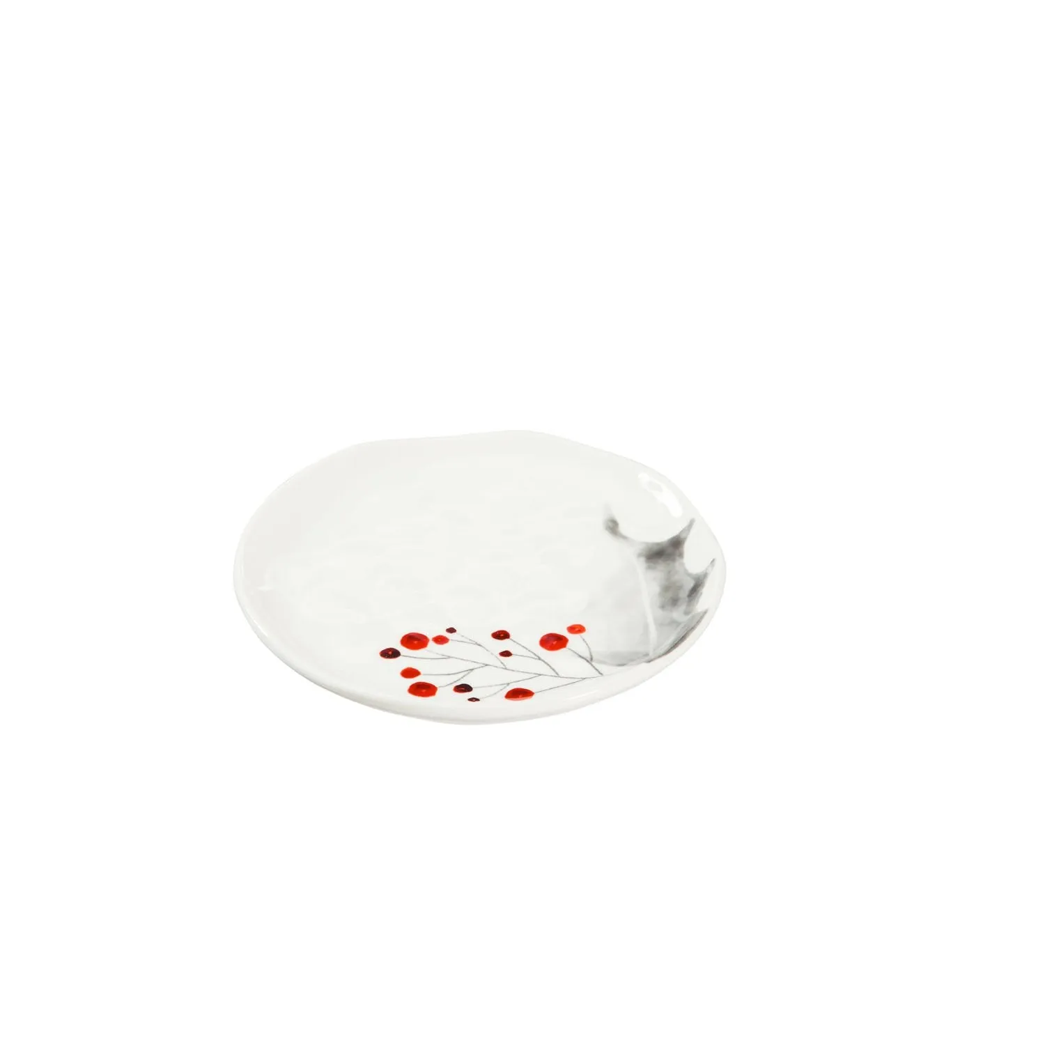 Ceramic, 6'' Appetizer Plate, Yuletide, Set of 4,3tsh7724