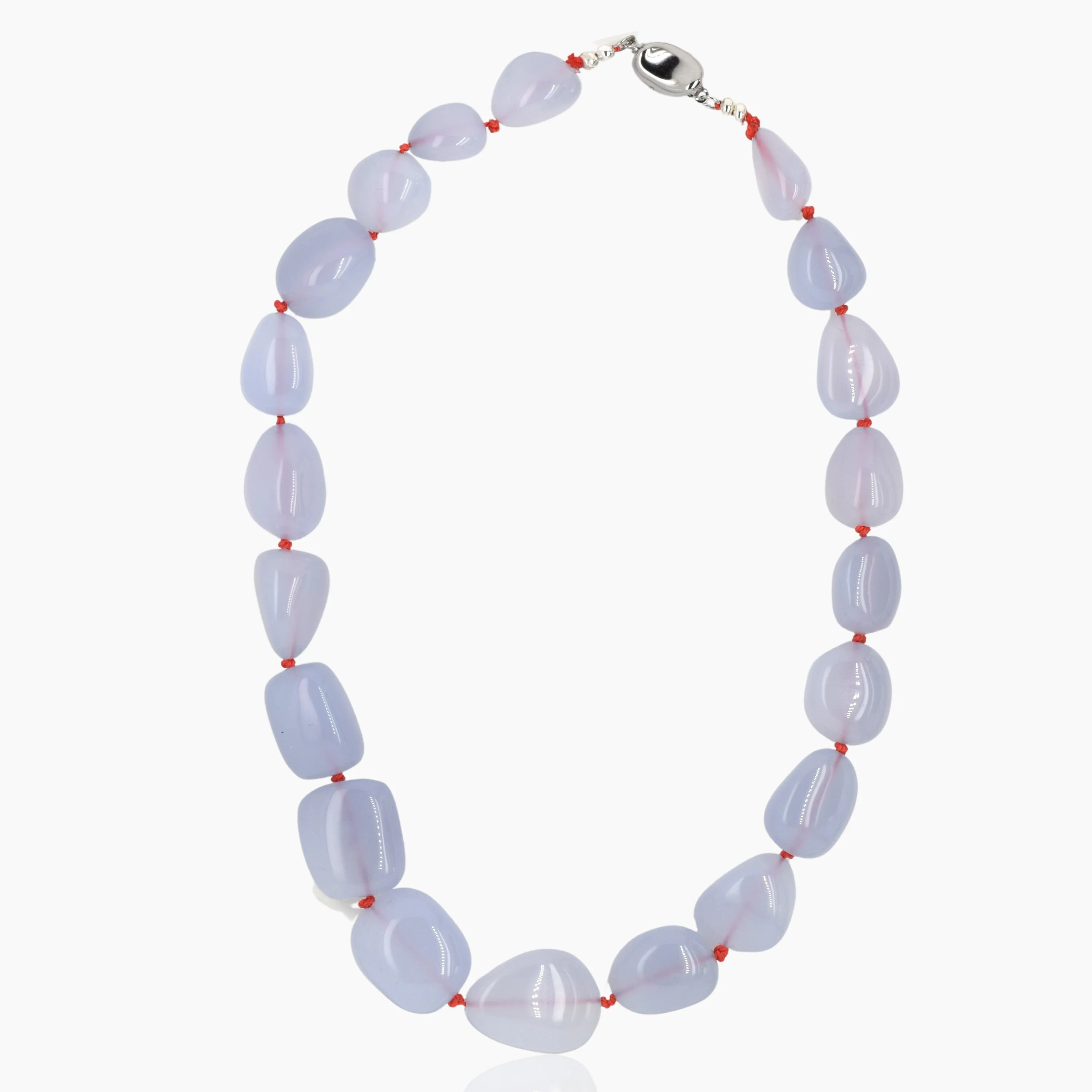 Chalcedony Silver Necklace