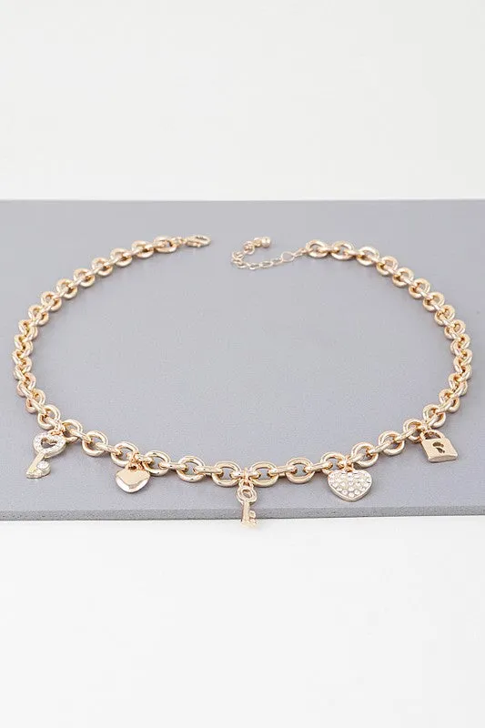 Charm Gold Chain Necklace