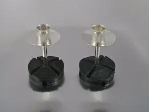 Chiseled Round Candlestick