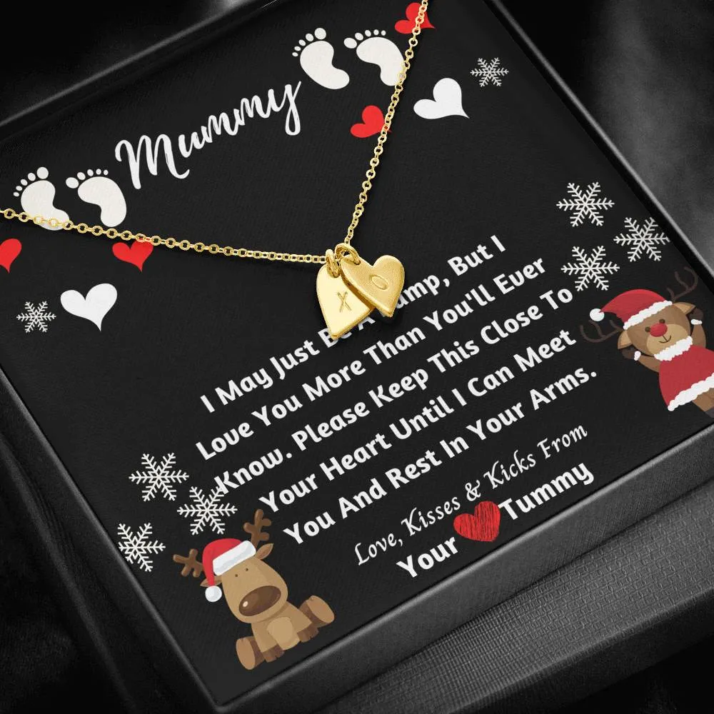 Christmas Mummy Hearts Necklace- Love From Bump