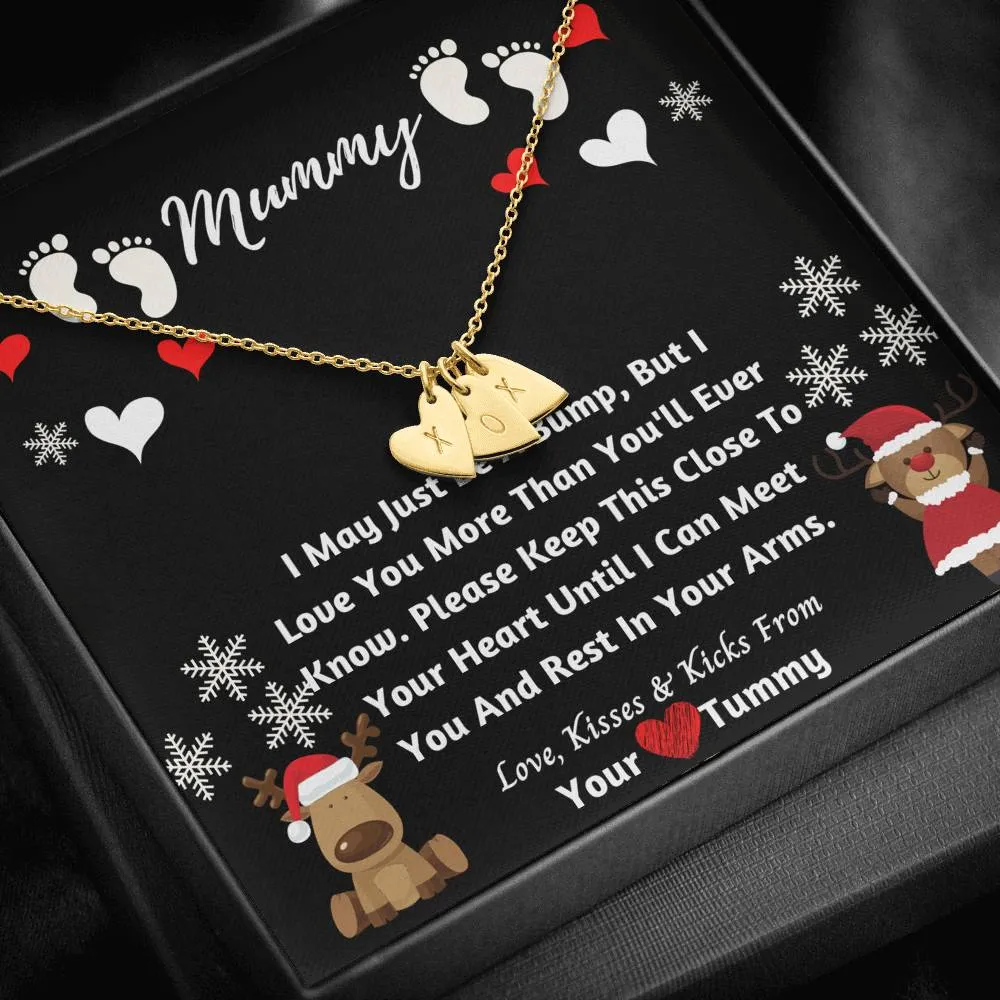 Christmas Mummy Hearts Necklace- Love From Bump