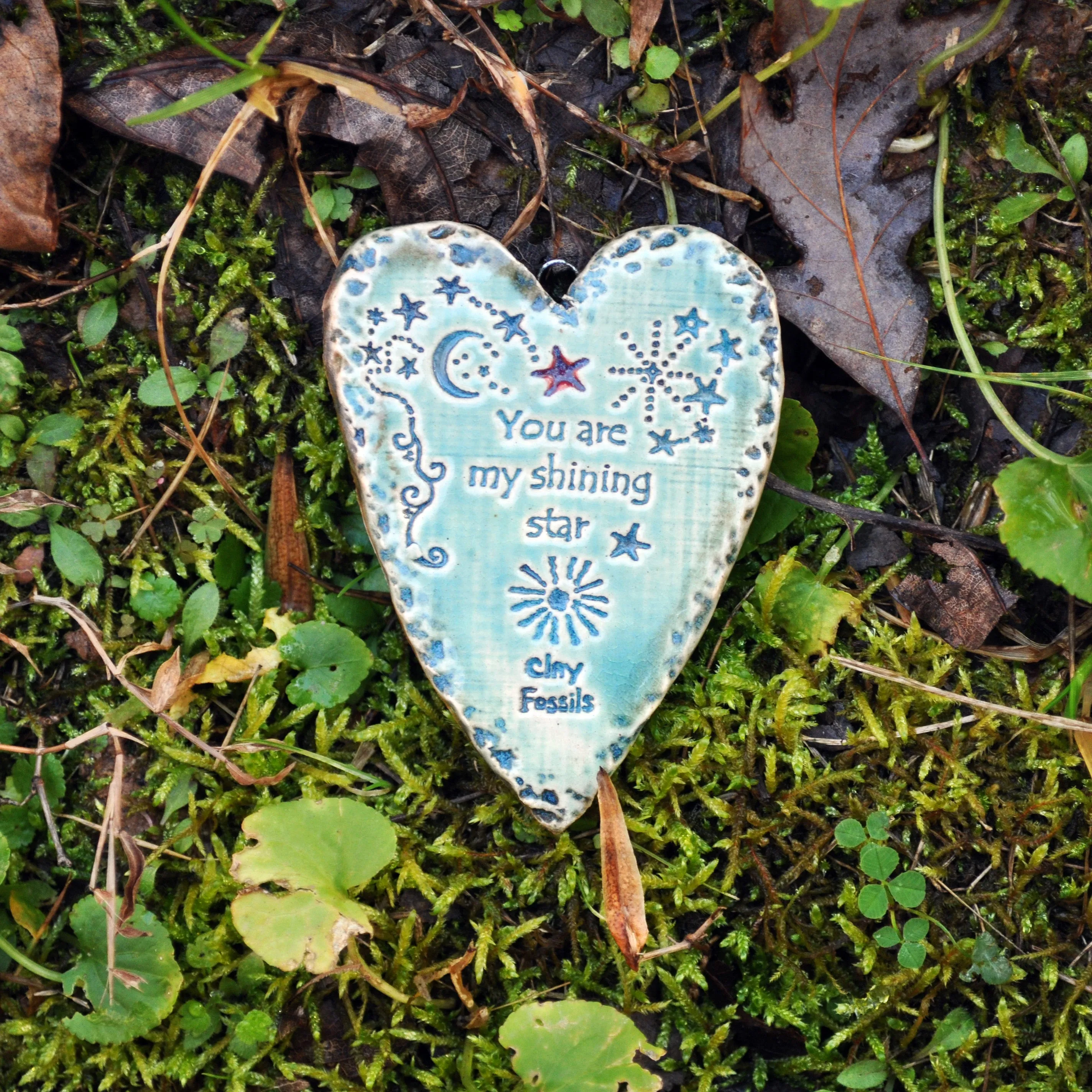 Clay Fossil Ornament, Shining Star
